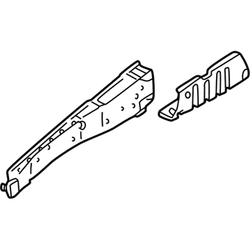 Nissan 64110-0W000 Hoodledge-Upper,RH