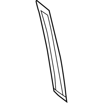 Nissan 802D2-1JA1D Cover Front Door SASH, RH