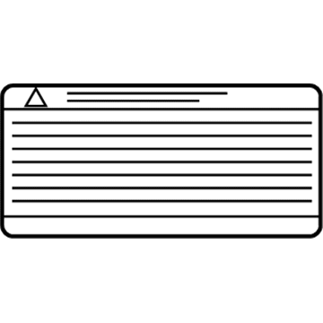Nissan 296A9-3NK0A Label-Caution,Charge Port