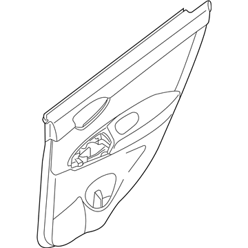 Nissan 82901-9AM2D FINISHER Assembly Rear Door LH