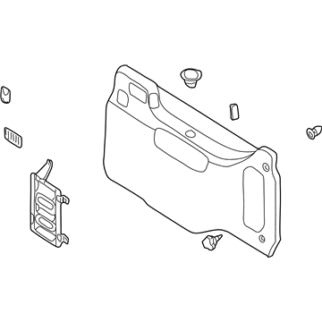 Nissan 84951-7B310 Finisher-Luggage Side,Lower LH