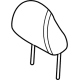 Nissan 86400-5EF1C HEADREST-FRT