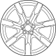 Nissan D0C00-62B1A Aluminum Wheel