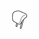 Nissan 86460-5RB2A Headrest Assy-Rear Seat
