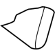 Nissan 88611-1PC0A Pad-Rear Seat Back