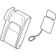 Nissan 88611-5MR1A PAD ASSY-BACK,REAR SEAT RH