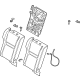 Nissan 88600-6RR0A Back Assy-Rear Seat,RH