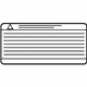 Nissan 296A9-3NK0A Label-Caution,Charge Port