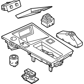 96941-7LF0B Nissan Console A/T Indicator Finisher Illustration 1 of 1