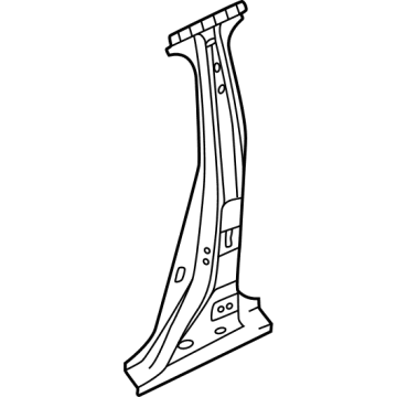 G6570-6LBMA Nissan Brace Assy-Center Pillar Hinge,RH Illustration 1 of 1