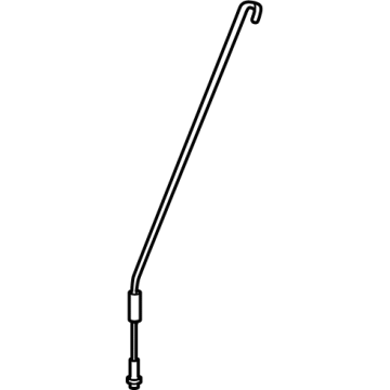 65771-7LF0A Nissan ROD-HOOD SUPPORT Illustration 1 of 1