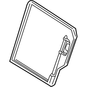 88651-5M062 Nissan Frame Assy-Back,Rear Seat LH Illustration 1 of 1