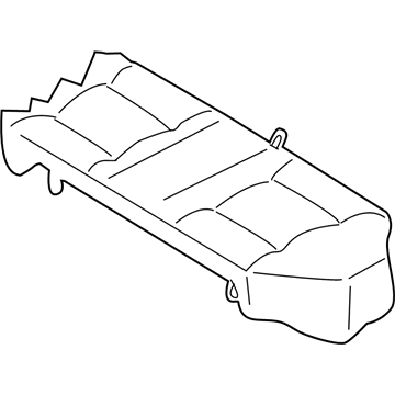 88320-5M004 Nissan Trim Assembly Cushion Rear Seat Illustration 1 of 1