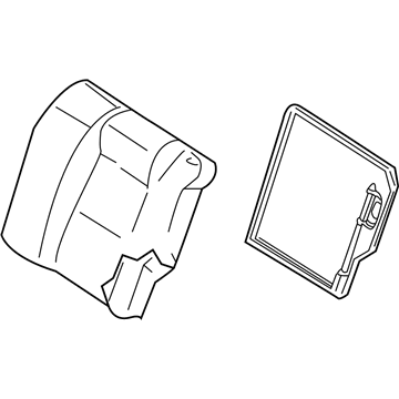 88650-4M863 Nissan Rear Seat Back Assembly Left Hand Illustration 1 of 1