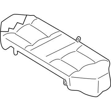 88300-6Z502 Nissan Rear Seat Cushion Assembly Illustration 1 of 1
