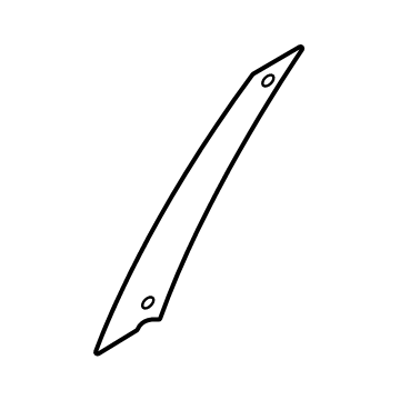 802D2-7LF0A Nissan COVER FRONT DOOR SASH,RH Illustration 1 of 1