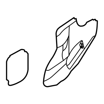 80860-7LF0A Nissan SCREEN-SEALING,FRONT DOOR RH Illustration 1 of 1