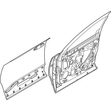 H0100-7LGMA Nissan DOOR ASSY-FRONT,RH Illustration 1 of 1