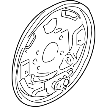 44030-4M402 Nissan Plate Assembly-Back Rear Brake LH Illustration 1 of 1