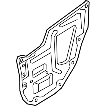 82860-7BA0A Nissan Sealing Screen Rear Door Illustration 1 of 1