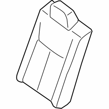 88670-6LB0A Nissan Rear Seat Trim Assembly-Back Left Hand Illustration 1 of 1