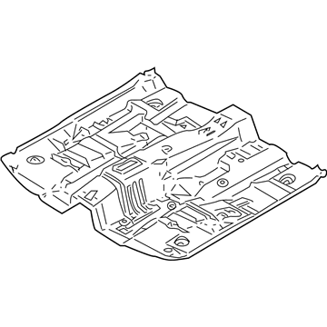 74312-4Z430 Nissan Floor Assy-Front Illustration 1 of 1