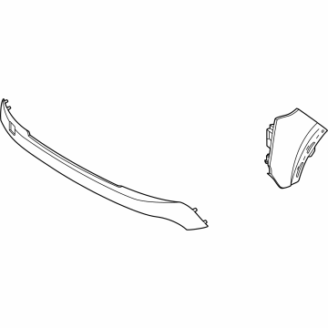 F2084-7LG0J Nissan MOULDING-FRONT BUMPER,LOWER Illustration 1 of 1