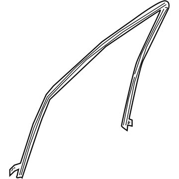 80330-4Z305 Nissan Front Door Glass Run Rubber Right Hand Illustration 1 of 1