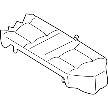 88320-5M000 Nissan Rear Seat Cushion Trim Assembly Illustration 1 of 1