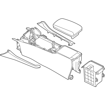96910-6LB1A Nissan Console Box Assembly Center Illustration 1 of 1