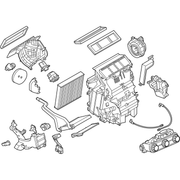 27210-7LF0A Nissan BLOWER ASSY-AIR CONDITIONER Illustration 1 of 1