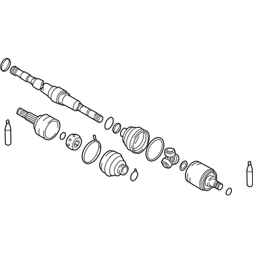 39100-4M771 Nissan Shaft Assembly - Front Drive, RH Illustration 1 of 1