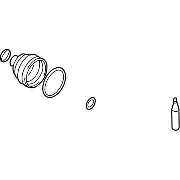 39741-64Y25 Nissan Repair Kit-Dust B00T,Inner Illustration 1 of 1