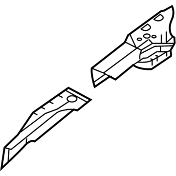 64180-5M330 Nissan Reinforcement HOODLEDGE RH Illustration 1 of 1