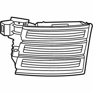 62254-7LG0A Nissan GRILLE ASSY-FRONT BUMPER Illustration 1 of 1