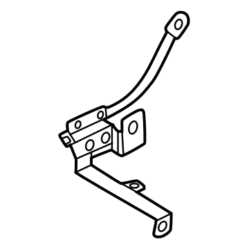 86868-7BA0A Nissan BRACKET ASSY-ANCHOR,SHOULDER BELT RH Illustration 1 of 1