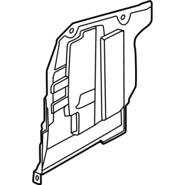 64838-7BA0A Nissan COVER-SPLASH, HOODLEDGE RH Illustration 1 of 1