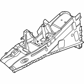 F4180-7BAMA Nissan Hood ledge Reinforcement Right Hand Illustration 1 of 1