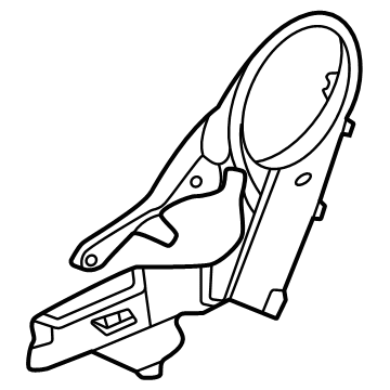 87324-7LF0A Nissan FINISHER ASSY-REAR, FRONT CUSHION RH Illustration 1 of 1