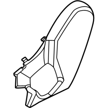 87331-7LF0A Nissan FINISHER-CUSHION,FRT SEAT INNER RH Illustration 1 of 1
