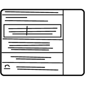 14805-4Z400 Nissan Sticker-Emission Control Illustration 1 of 1