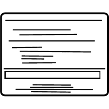 990A2-6Z500 Nissan Label-Parts Content Illustration 1 of 1