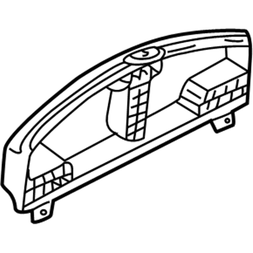 24811-4M760 Nissan Combination Meter Housing Lower Illustration 1 of 1