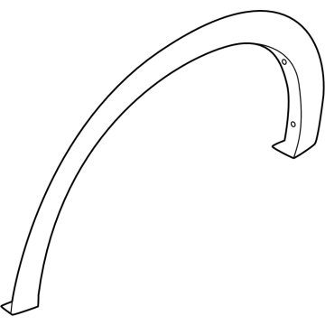 63811-7LG0A Nissan OVER FENDER-FRONT,LH Illustration 1 of 1