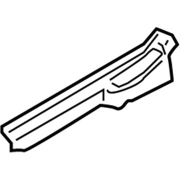 769B3-5M004 Nissan Plate-Kicking,Rear Outer LH Illustration 1 of 1