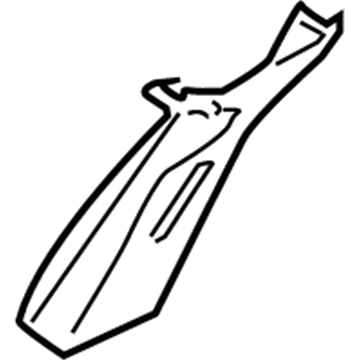 76913-5M003 Nissan Center Pillar Garnish Upper Right Hand Illustration 1 of 1