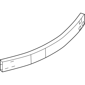 85032-7BA0A Nissan REINFORCE-INNER,REAR BUMPER CENTER Illustration 1 of 1