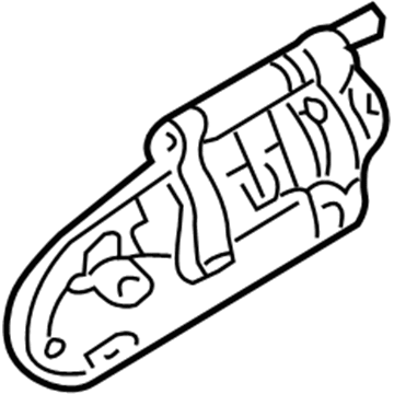 82607-ZG001 Nissan Rear Door Outside Handle Assembly, Left Illustration 1 of 1