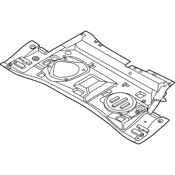 G4512-7LGMA Nissan Rear Floor Front Illustration 1 of 1
