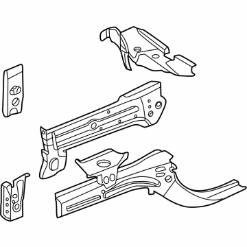 G5110-6LBMA Nissan Member Assy-Front Side,RH Illustration 1 of 1